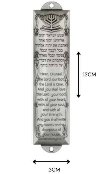 Mezuzah Zilverkleurig